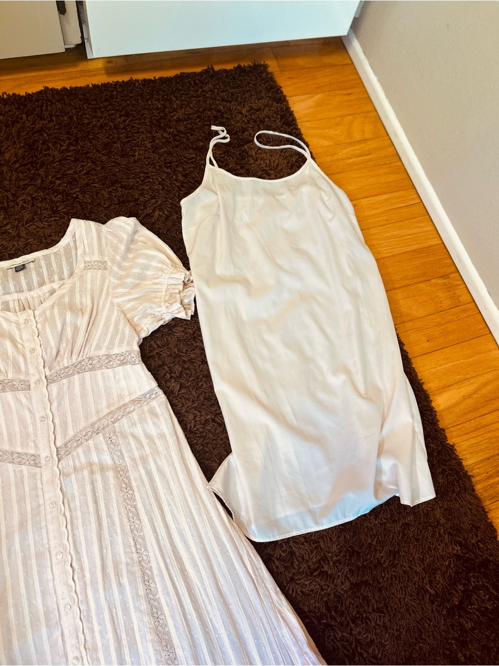 Gorgeous Washed But Not Worn American Eagle   Light Pink Dress with Slip - Picture 3 of 12
